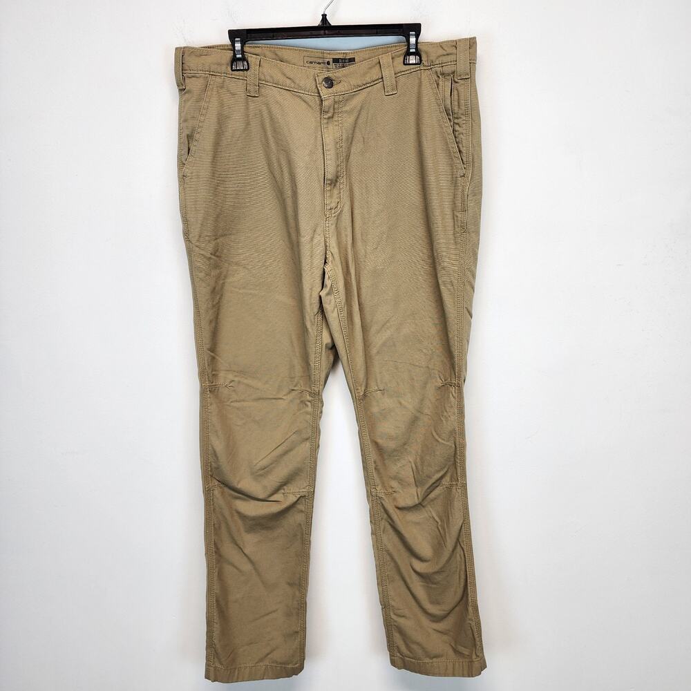 Carhartt Mens Rugged Flex Slim Tapered Work Pants 38x34 Canvas Utility BN2821-M